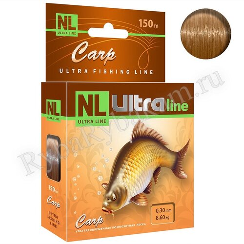 Леска Aqua Nl Ultra Carp Карп 150м*0.30мм