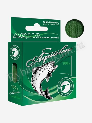 Шнур Aqua Aqualon 100м*0.12 мм темно-зеленый