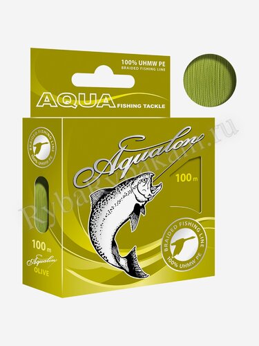 Шнур Aqua Aqualon 100м*0.12мм оливковый
