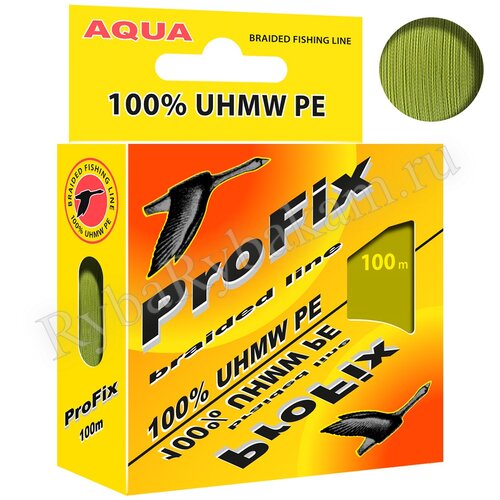 Шнур Aqua ProFix 100м 0,18мм оливковый