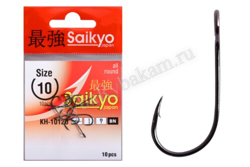 Крючок Saikyo KH-10120 "Single Spoon Hook" №10 (10шт)