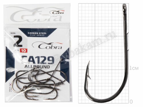 Крючки Cobra BAITHOLDER сер. CA129 размер 002 (10 шт)