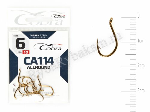 Крючки Cobra BEAK сер. CA114 размер 006 (10 шт)