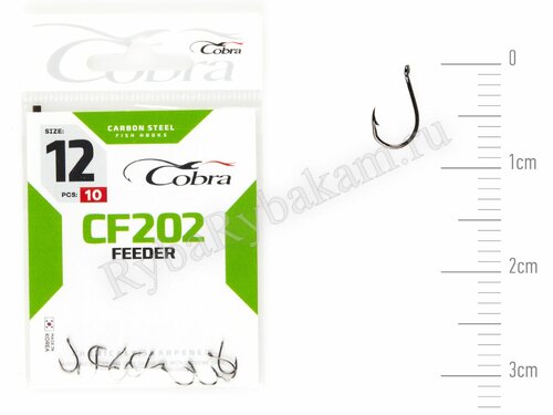 Крючки Cobra FEEDER MASTER сер. CF202 размер 012 (10 шт)