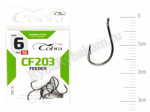 Крючки Cobra FEEDER SPECIALIST сер. CF203 размер 006 (10 шт)