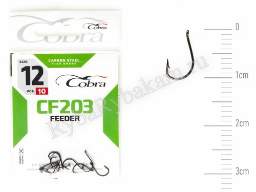 Крючки Cobra FEEDER SPECIALIST сер. CF203 размер 012 (10 шт)