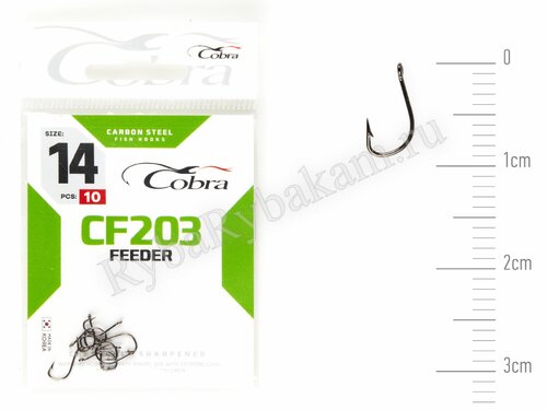 Крючки Cobra FEEDER SPECIALIST сер. CF203 размер 014 (10 шт)