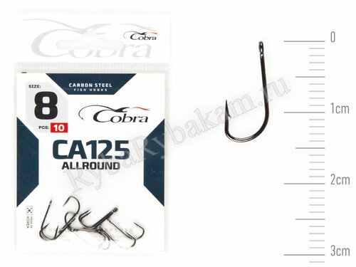 Крючки Cobra STRUGER сер. CA125 размер 008 (10 шт)