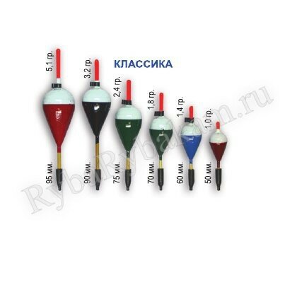 Поплавок Пирс Рус Нар Классика 95мм 5,1г