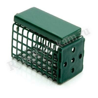 Кормушка Wirek "Фидерная квадратная с дном" FDS-44-20-G  20г.