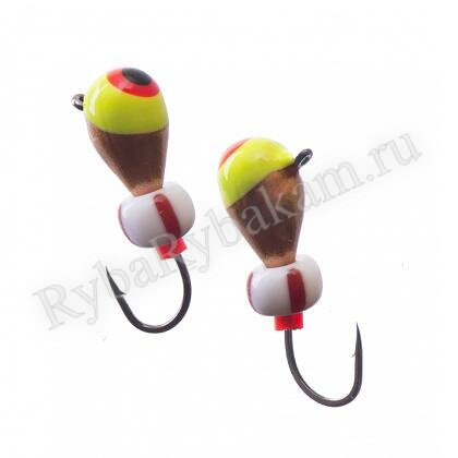 Мормышка вольфрамовая Lumicom КУ покраска 1шт 4мм цвет 322