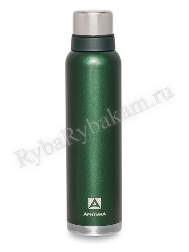 Термос Арктика 106 зеленый 2,2л Американский дизайн, узкое горло, с ручкой