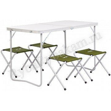 Набор мебели Helios стол + 4 табурета T-FS-21407+21124-SG сталь (пр-во ГК Тонар)