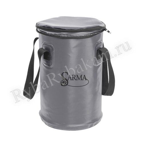 Ведро Sarma складное с крышкой на молнии 10л С005-2К