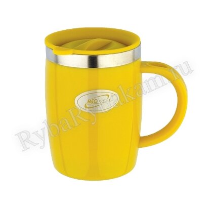 Термокружка Biostal NE-400A желтая с крышкой объем 400 мл