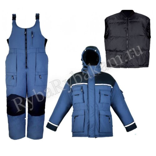Костюм зимний Чайка Эверест, синий р.60-62