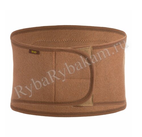 Пояс валяный EUROWOOL 100% верблюжей шерсти на липучке р-р 44