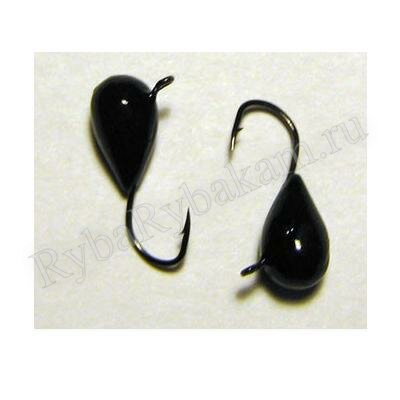 Мормышка вольфрамовая Lumicom КУ d4.0 черный лак 10шт