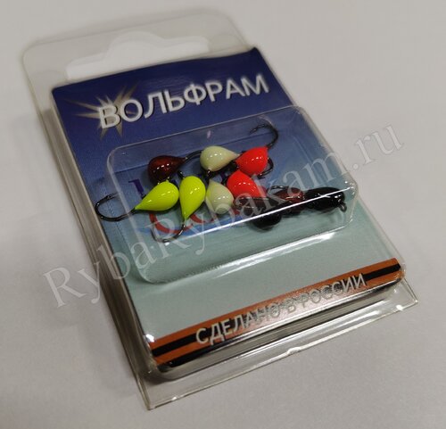 Мормышка вольфрамовая Lumicom КУ d3.2 обмазка 10шт