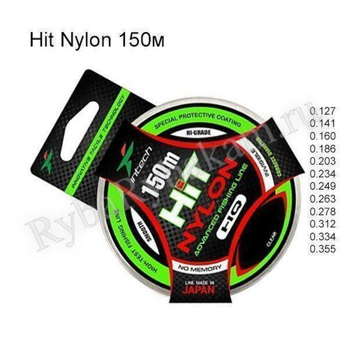 Леска Intech HIT Nylon 150м*0.249мм 4,5кг