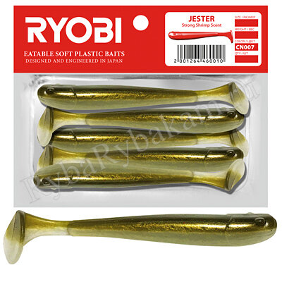 Риппер Ryobi JESTER 75mm, цвет CN007 spring lamprey 5шт