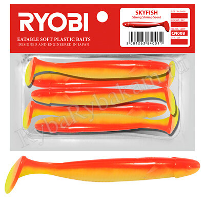 Риппер Ryobi SKYFISH 71mm, цвет CN008 jungle cock 5шт