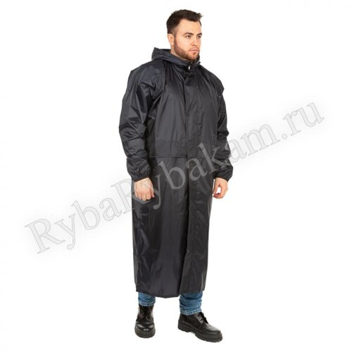 Плащ Huntsman ВВЗ цв. Темно-синий, тк. Таффета 3000мм Р-р: 48-50, Рост: 176