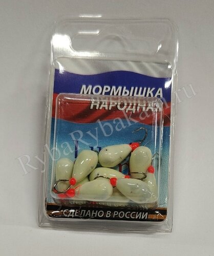 Мормышка Lumicom КО литая-обмазка 10шт 4,0мм P