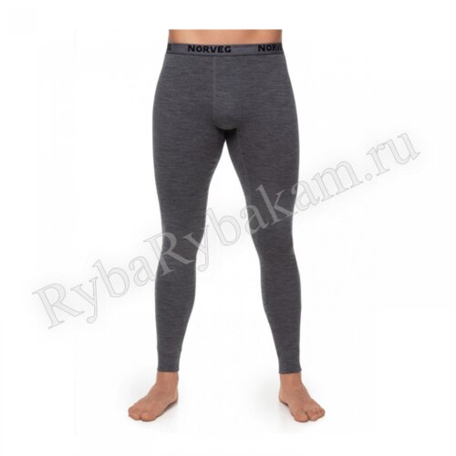 Кальсоны Norveg Soft мужские, цвет серый меланж, разм S (46-48)