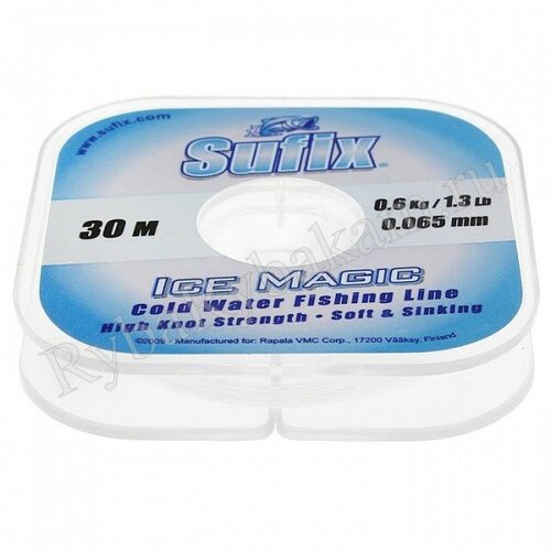 Леска Sufix Ice Magic x12 Clear 30м 0.135мм