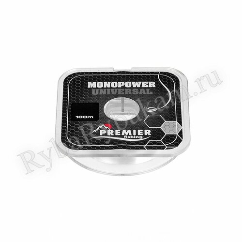 Леска Premier MONOPOWER UNIVERSAL 0,16mm/100m Clear Nylon (PR-MU-T-016-100)
