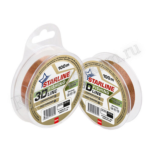 Леска IAM 3D Fishing Line 100m, диаметр 0,37 мм Хамелеон