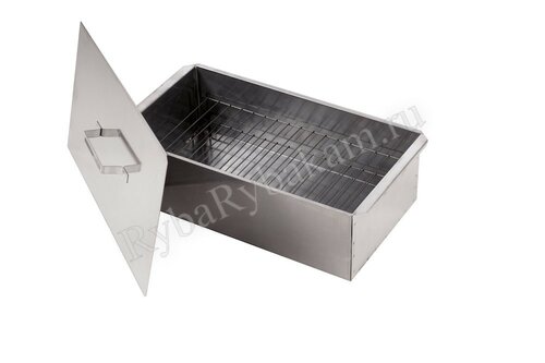 Коптильня Кедр малая двухъярусная 420x270x175, сталь 0,5 мм