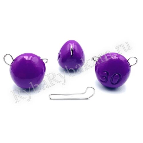 Груз UF Studio «Капля- эксцентрик» – 20 гр 10 шт ФИОЛЕТОВЫЙ