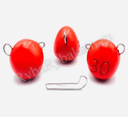 Груз UF Studio «Капля- эксцентрик» – 26 гр 7 шт КРАСНЫЙ UV