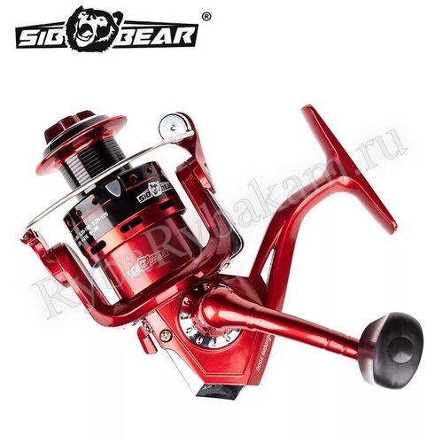 Катушка SIBBEAR AURORA 3000 5 gear ratio 5.1:1 цвет - красный