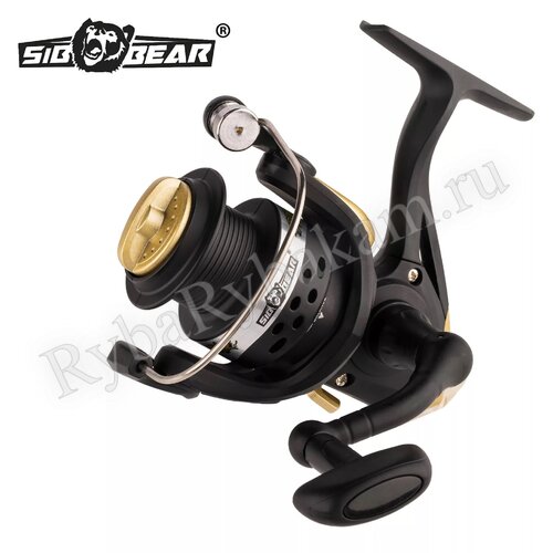 Катушка SIBBEAR Brown Bear 2000 5.1:1, подш. 5, лесоём. 0.205-300, пласт. шпуля