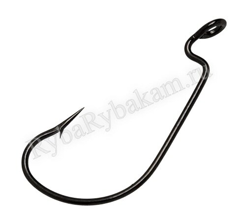 Крючок SIBBEAR офсетный BS - 3312 №4/0 6 шт, черный никель Корея