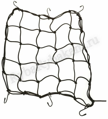 Сетка для крепления груза к саням, прицепам, авто и мототехнике, растяжимость до 120х110 см