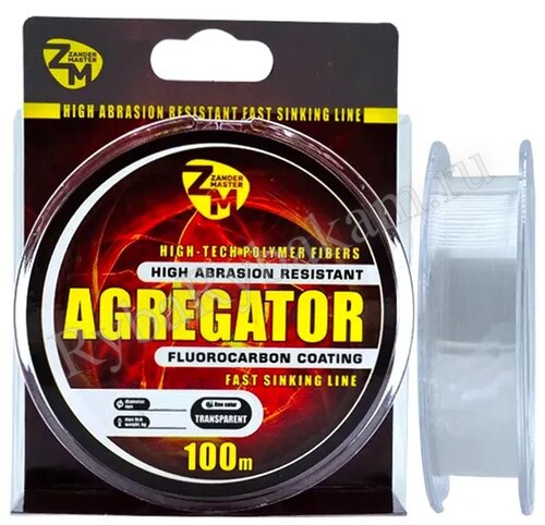 Леска ZanderMaster "AGREGATOR" 100m, 0.165мм х 3.3кг прозрачная