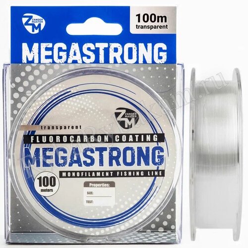 Леска ZanderMaster "MEGASTRONG" 100m, 0.234мм х 7.8кг прозрачная