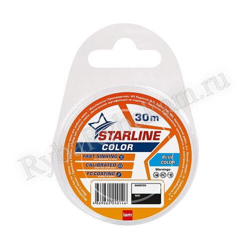 Леска IAM STARLINE 30m Голубой d0.148