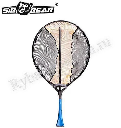 Подсак SIBBEAR складной круглый Pelican плавающий 70x60 см, 175 см, синий