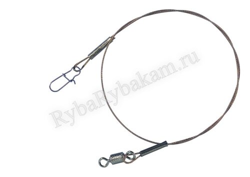 Поводок Balzer 7*7 Niroflex 25 см 13 кг 2 шт
