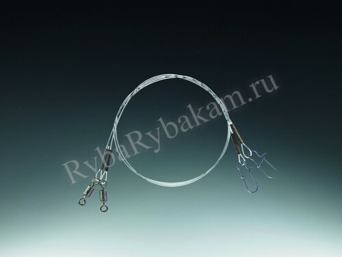 Поводок Balzer SHIRASU Hardmono 0,60 мм 50 см 15 кг 2 шт (16 131 150)