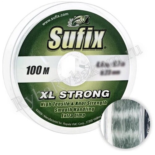 Леска Sufix XL Strong x10 Clear 100м 0.40мм
