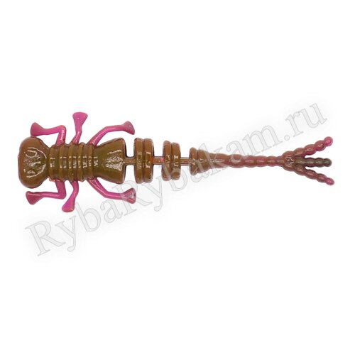 Мягкая приманка Brown Perch Kurva Фиолетовый LOH коричневая шуба UV 50мм 0,7гр 12 шт