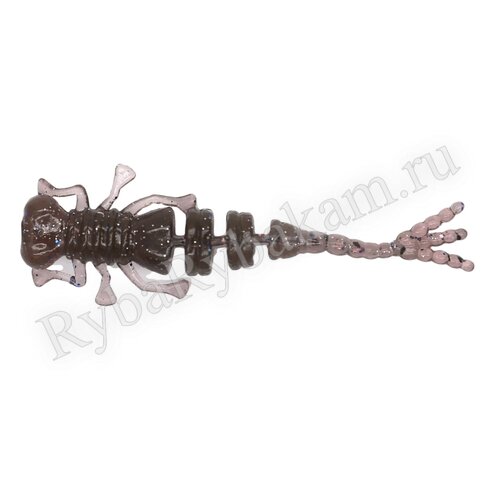 Мягкая приманка Brown Perch Kurva Черный пепел 50мм 0,7гр 12 шт