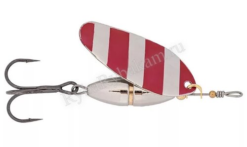 Блесна SIBBEAR Pulsaro №2 50 мм 5.0 гр Silver with Red Strips