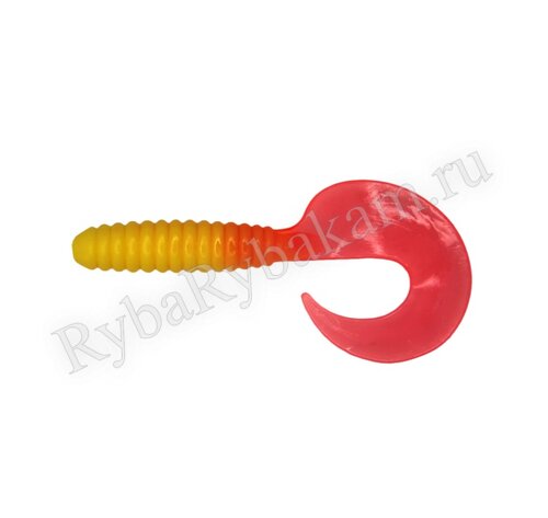 Мягкая приманка Brown Perch Lamprey BC Кукурузный желтый/Красный 130мм 18,48гр 2 шт